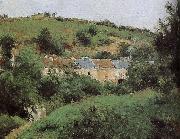 Camille Pissarro rural road oil painting reproduction